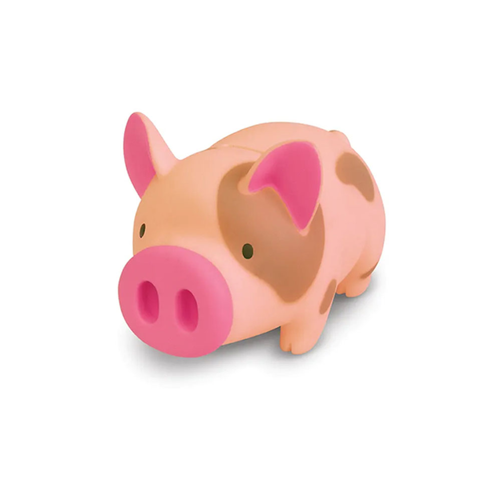 Cerdito Rosado Alcancía reutilizable en forma de cerdo color rosado. Fabricada en plástico.